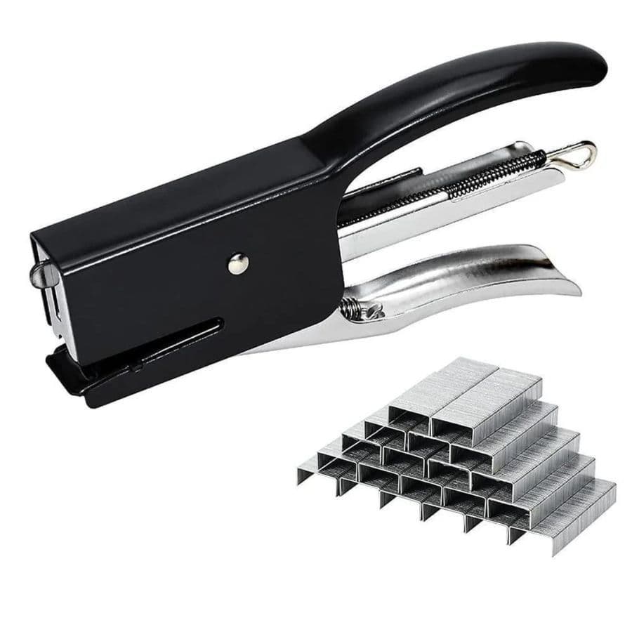 Kenux Grampeador Alicate Metal 25 Folhas 26/6 - 24/6 Grampline BM-K07 COM1000 Grampos