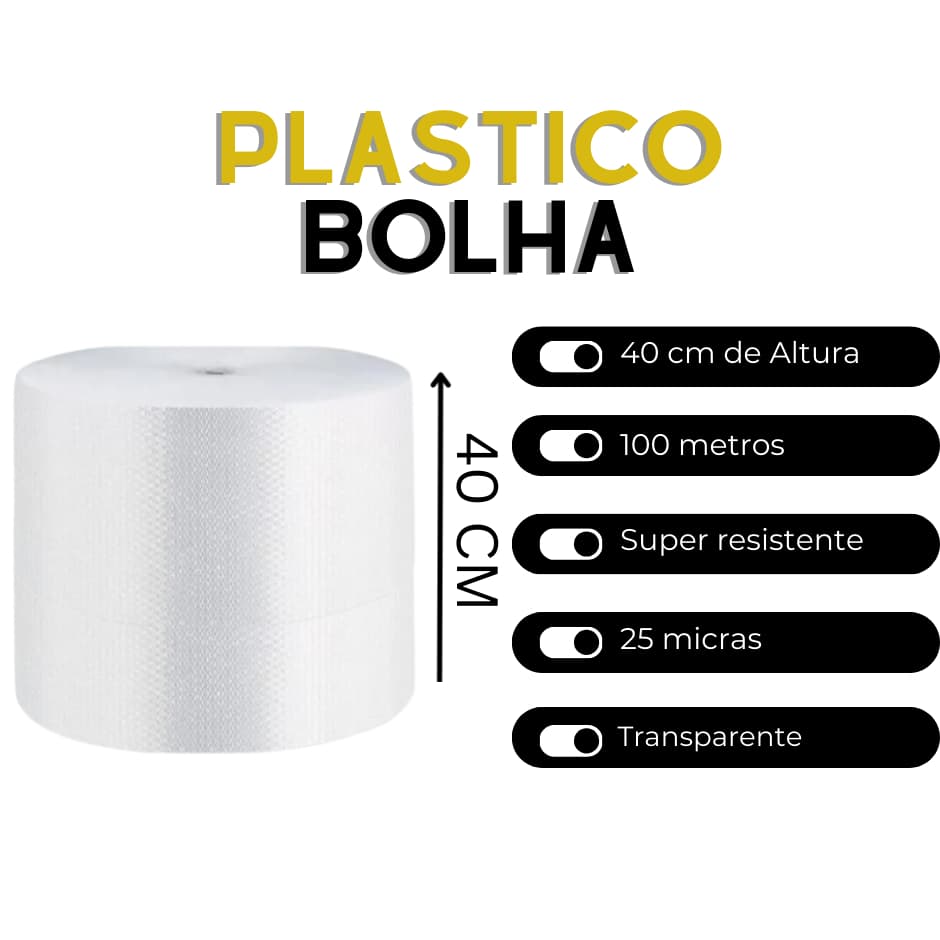 Proteja Seu Moveis Na Mudança Plast Bolha 40x100m Resistente AFF