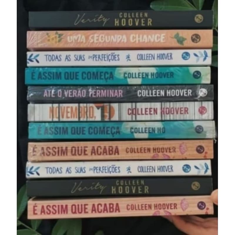Livro romance Colleen Hoover lacrado oferta presente promoção livros suspense presente de Natal