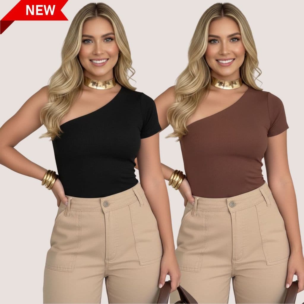 Kit (2) Blusa Feminina Mula Manca – Moda Feminina, Suplex com Forro e Estilo Blogueira