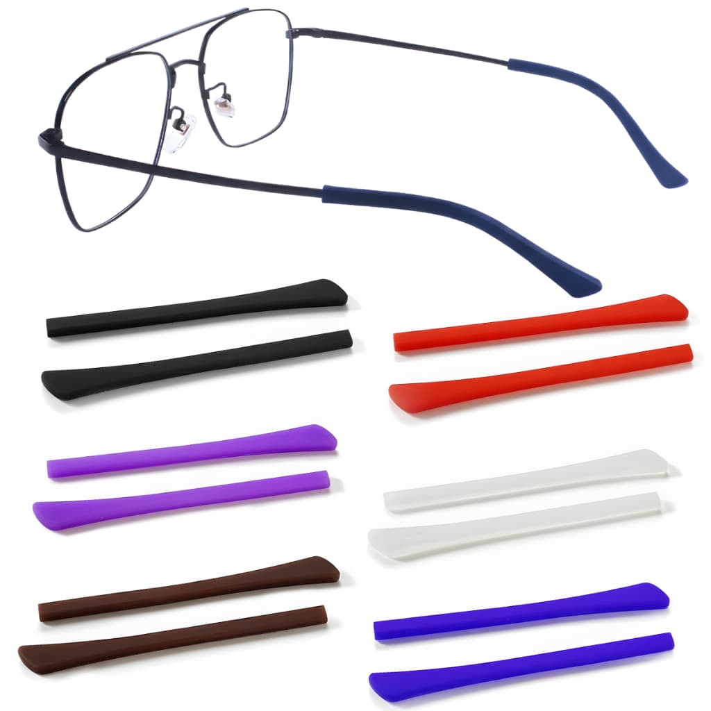 Ponteira Silicone Para Oculos Protetor Haste Borracha Confortável Macia Ajustavel Antiderrapante