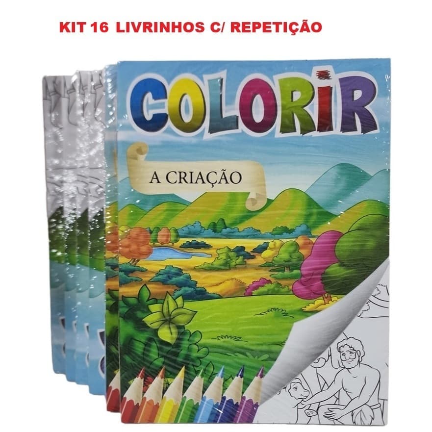 16  Livros Colorir Biblia História E Colorir Atacado