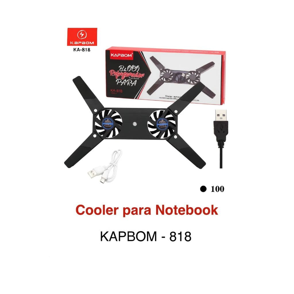 Cooler Usb Pad para Notebook Receptor Suporte Resfriamento - KA-818