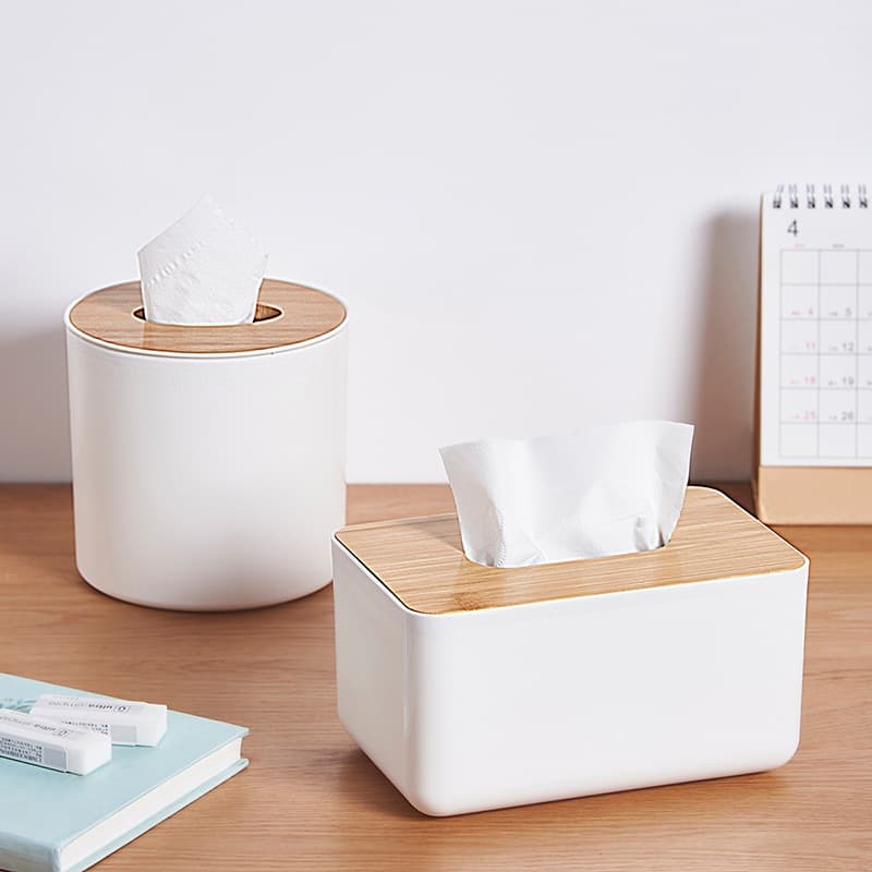 Porta Lenço De Bambu Guardanapo Caixa Moderno Retangular Casa Decoração