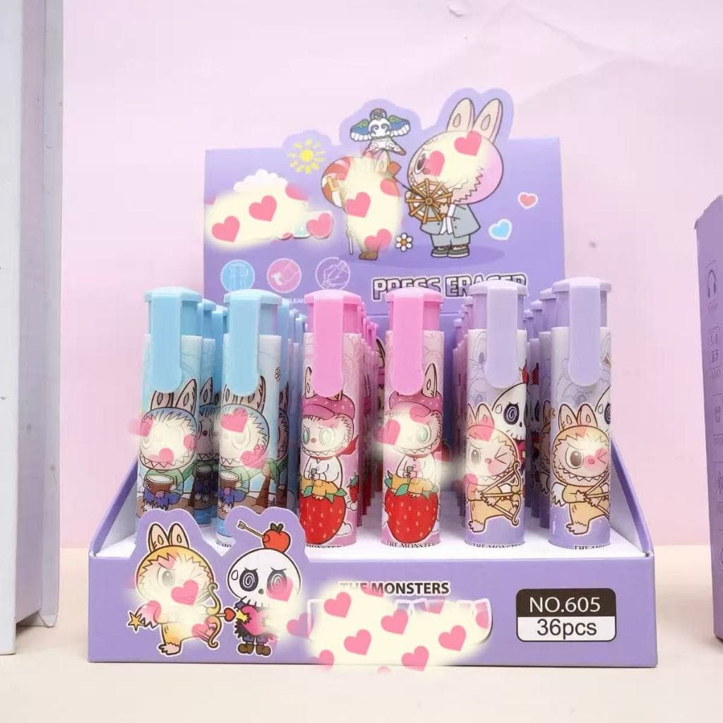 Kit de Borrachas Caricatas com 2 Opções — 4, 8 ou 12 unidades, descontos progressivos!