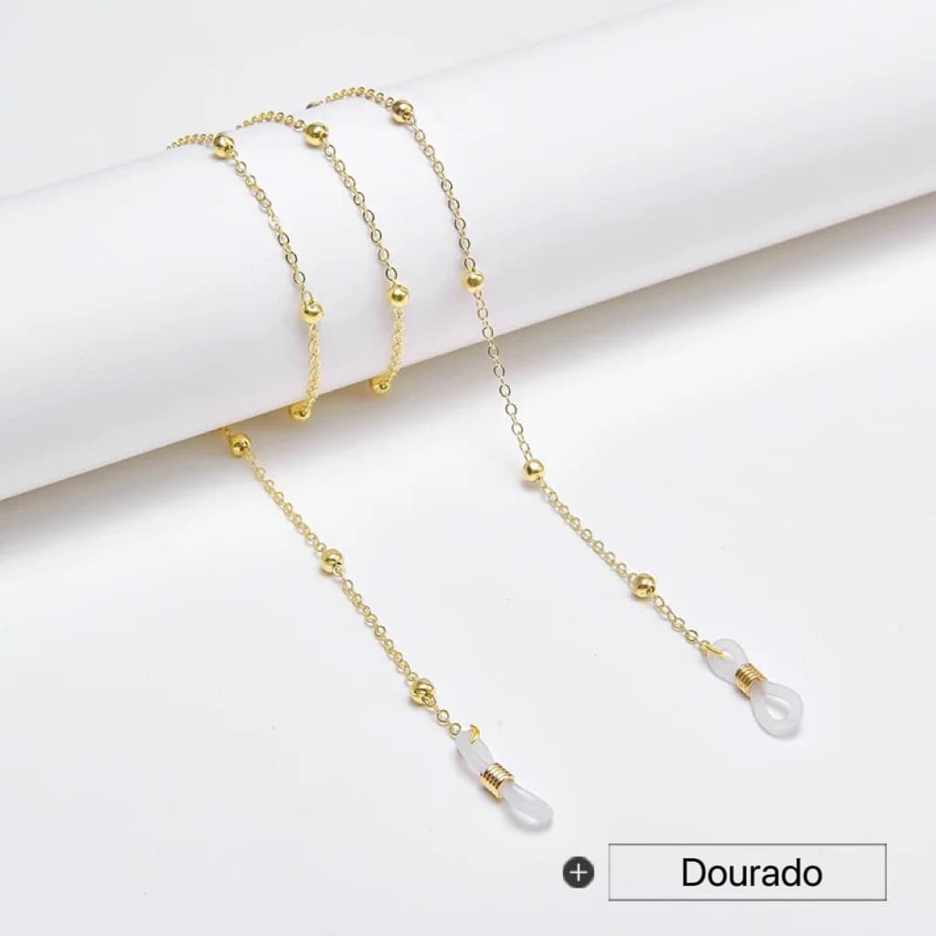 【LOUIE SHARK】Cordão Óculos De Metal Correntes O Mesmo Estilo Dos Blogueiros De Celebridades