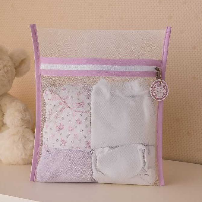 kit 4 saquinhos maternidade PERSONALIZADO COM NOME, organizador de roupa para bebe com zíper roupa limpa