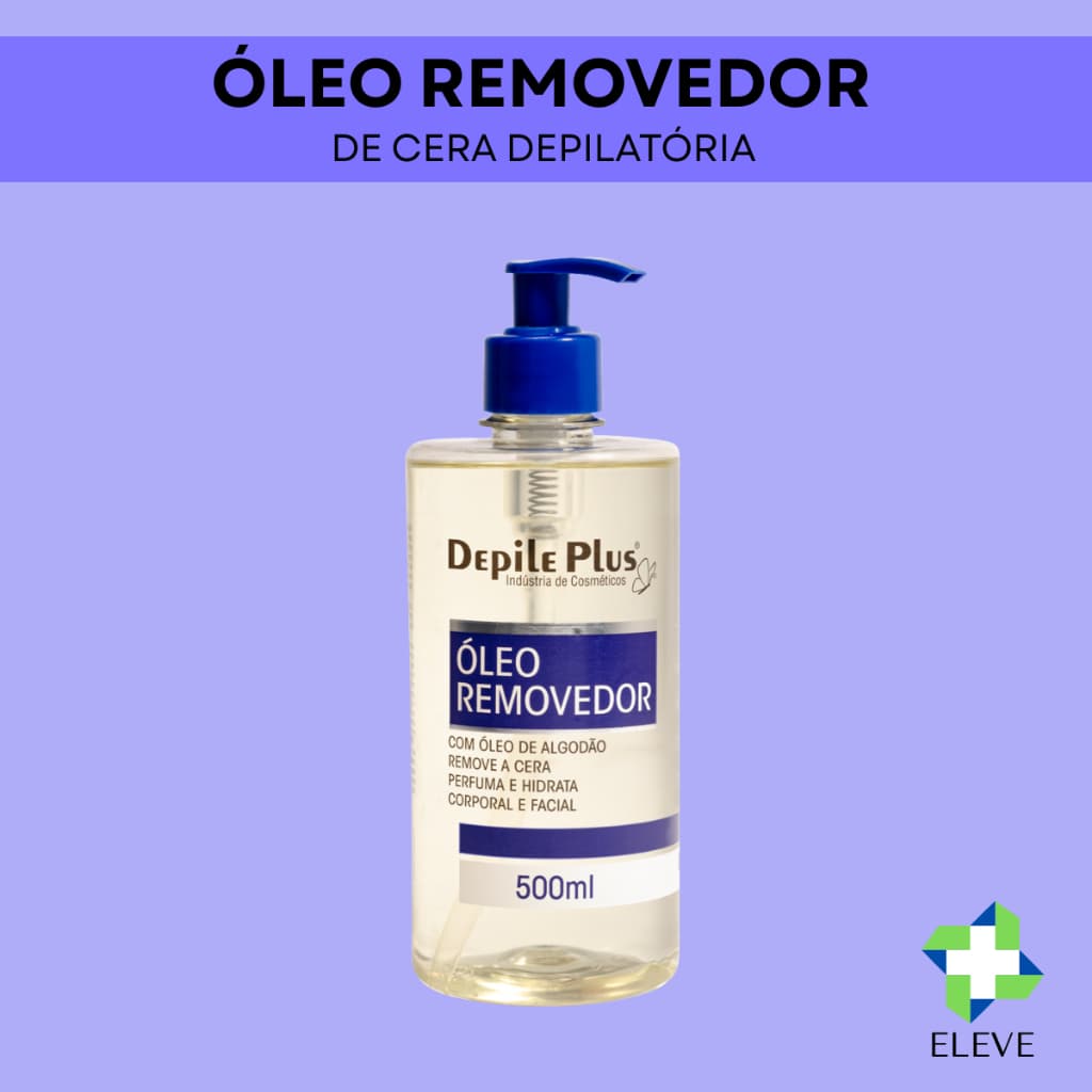 Óleo Hidratante Removedor de Cera De Algodão Depile Plus 500ml 100ml Depilação Depilatório