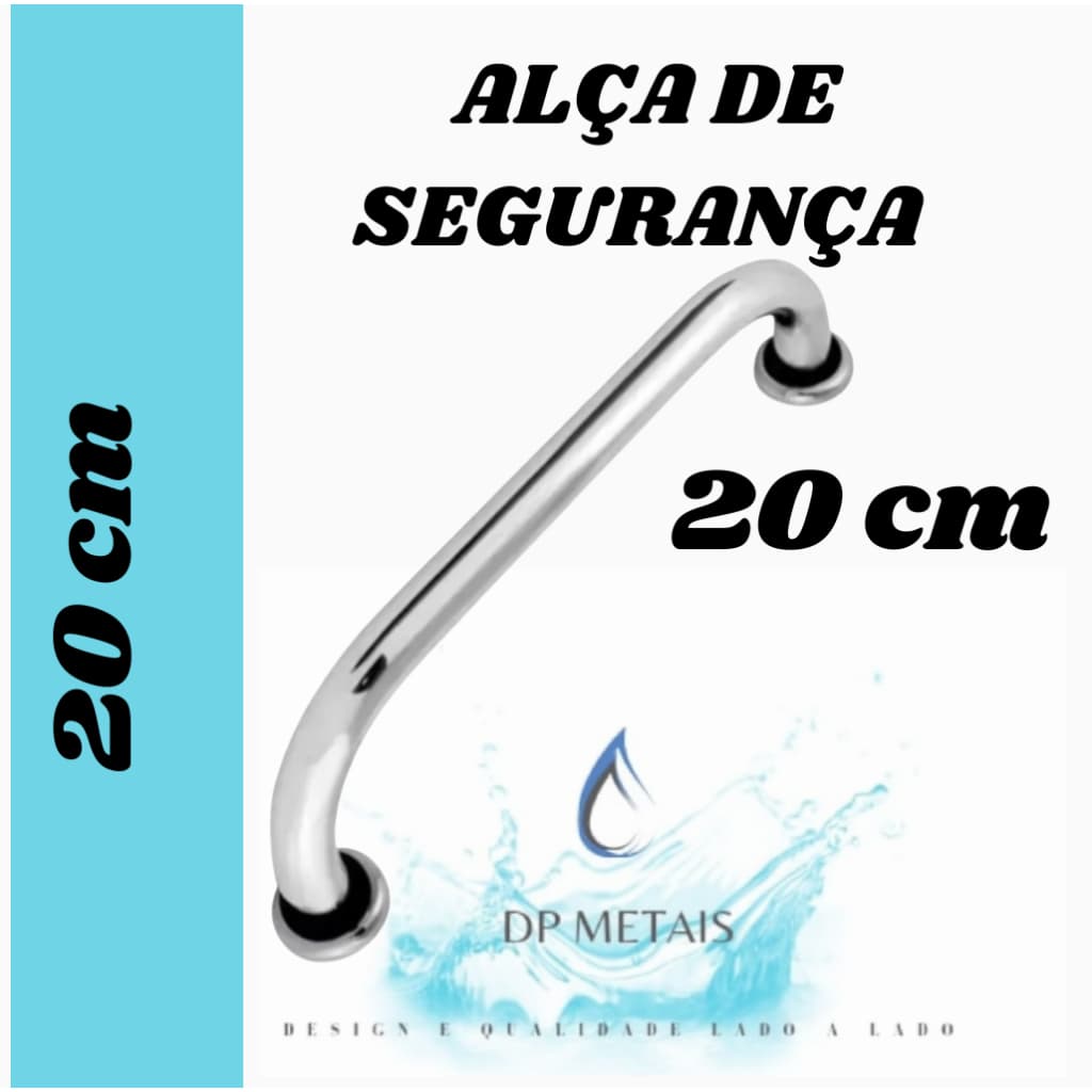 Alça Barra de Apoio 20 cm para Idoso Alça De Segurança
