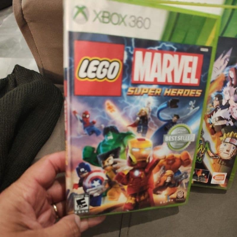 Lego Marvel Super heróis Xbox 360 Mídia física original semi nova perfeita 100% Funcionando