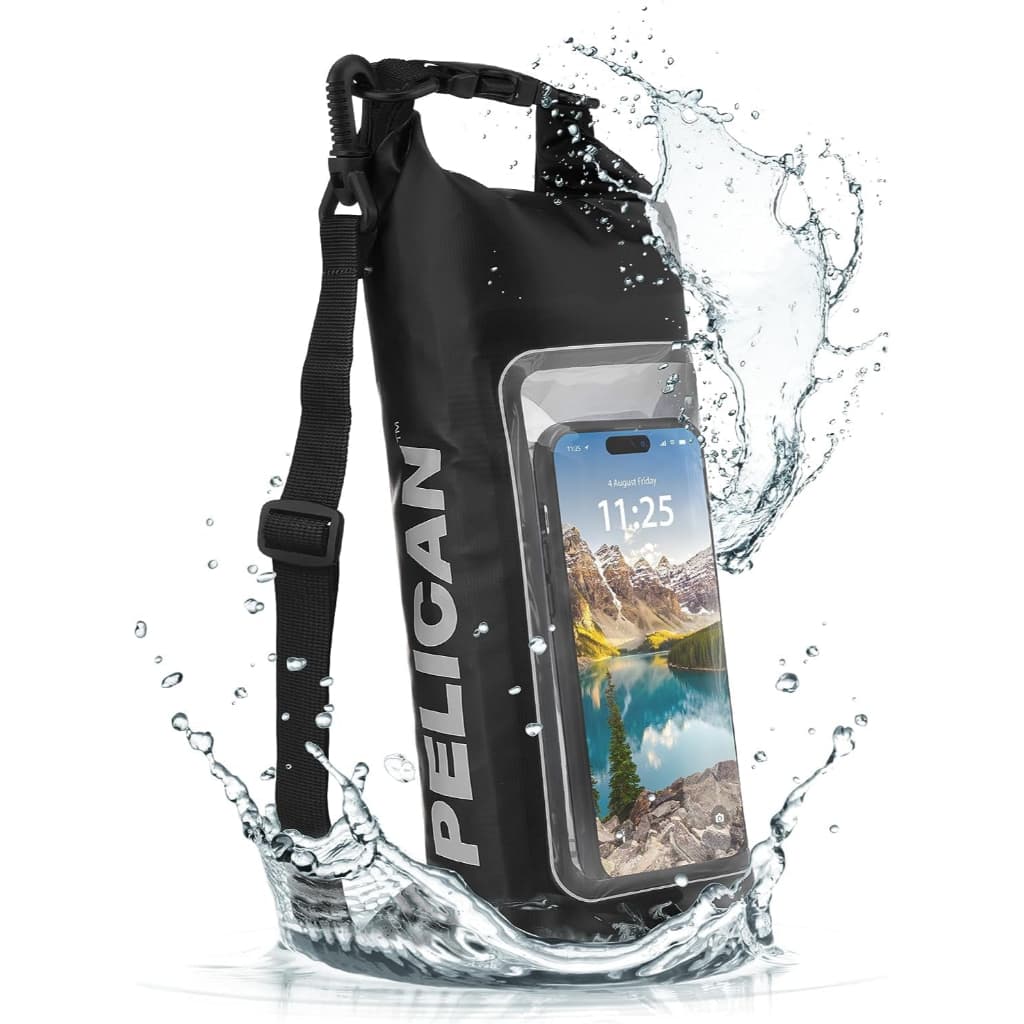 Bolsa impermeável 2L/5L, bolsa crossbody externa, bolsa impermeável 2 em 1, Alça Crossbody Ajustável.