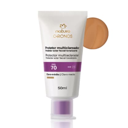 Protetor Solar Clareador Chronos FPS 70 Natura 50ml