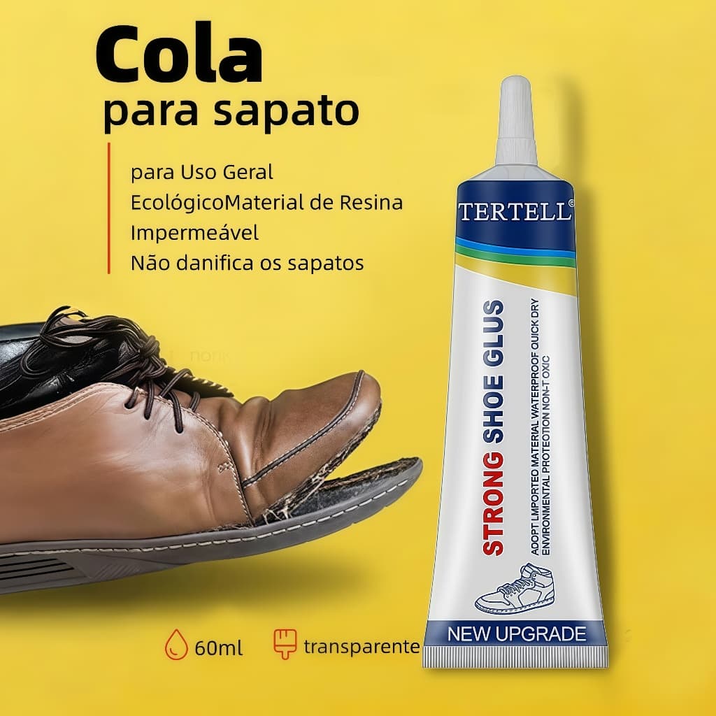 Cola adesiva forte para sapatos - para reparação de calçado, soluções de reparação duradouras para solas