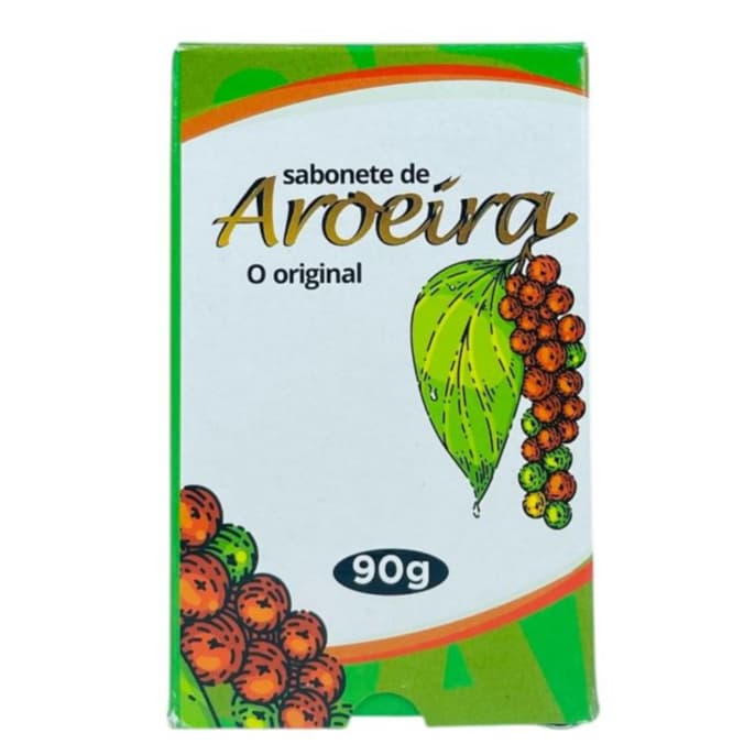 Sabonete de Aroeira em Barra 1 Un. Equilibra a Oleosidade e Previne Acne 90g Baruc Cosméticos