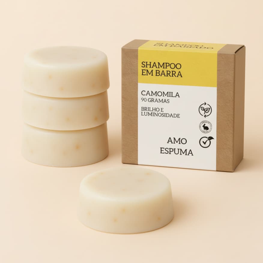 Sabonete em Barra de Calêndula Própolis Enxofre Anti Acne Artesanal Cicatrizante Espinhas