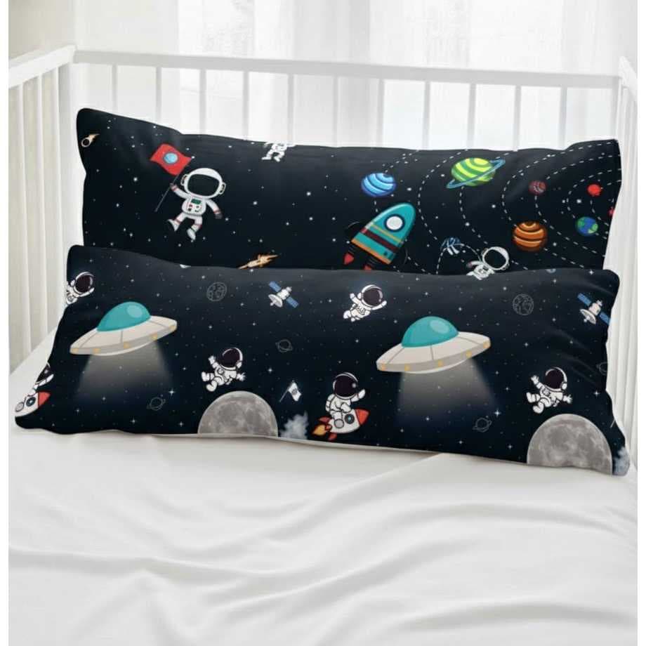 Kit 02 Xuxinho Xuxão Travesseiro Almofada  Corpo Infantil 85x25cm Super Fofo Enchimento Espuma Soft