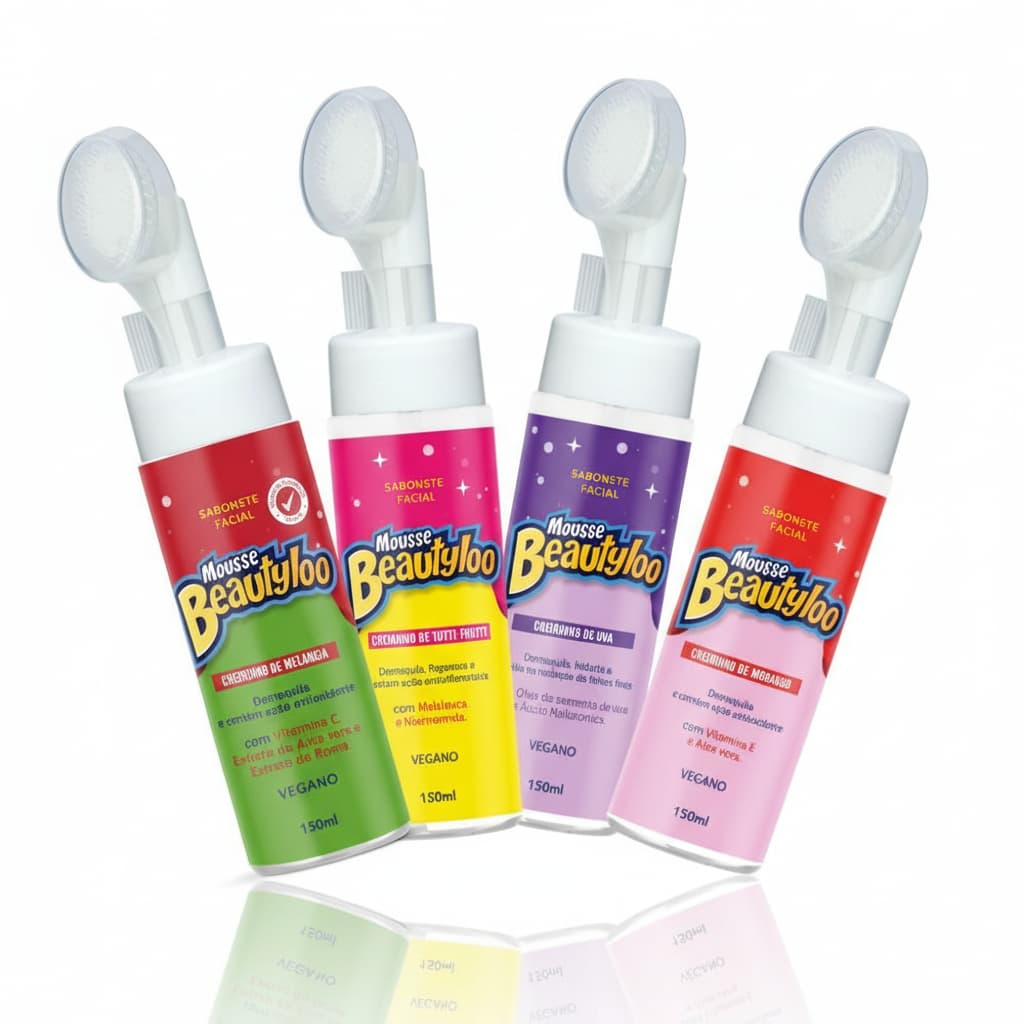 Kit Limpeza Mousse Facial de Limpeza Beautyloo Face Beautiful 150ml