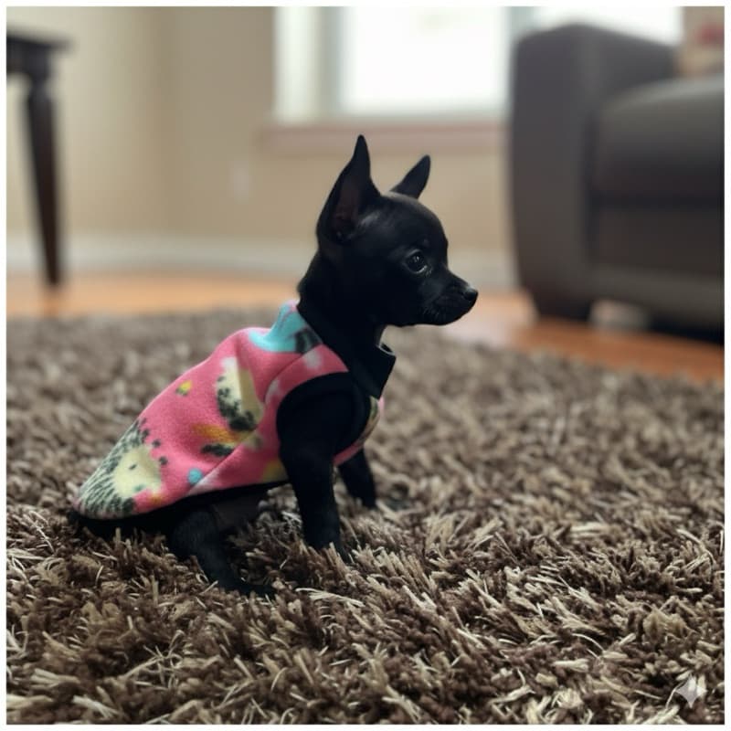 Roupinha RN em soft para filhotes de Pinther - 20cm de comprimento extra pequena cães -cachorro