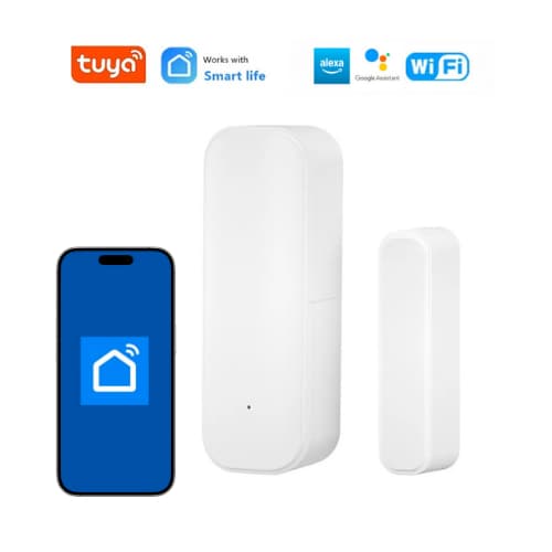 Sensor para Porta e Janela Tuya Smart Magnético Inteligente WiFi