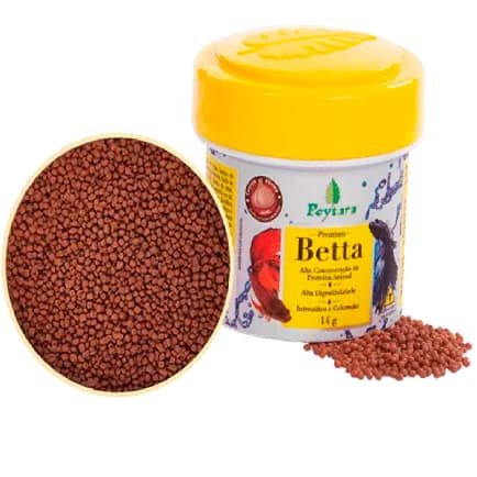 Alimento Ração Granulado Flutuante Premium Pote para Betta Poytara 14 g