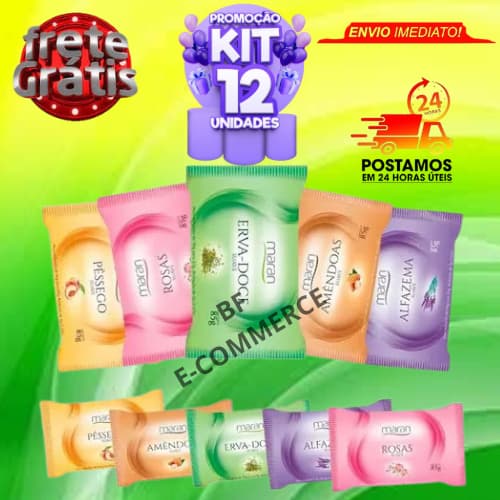 Sabonete Maran todas as fragrâncias kits com até 12 Unidades com 85g
