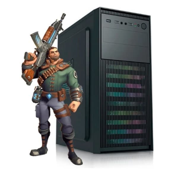 Gabinete Gamer Rgb Atx Grasep D-ATX01 C/Baia Para Gravador Dvd Preto