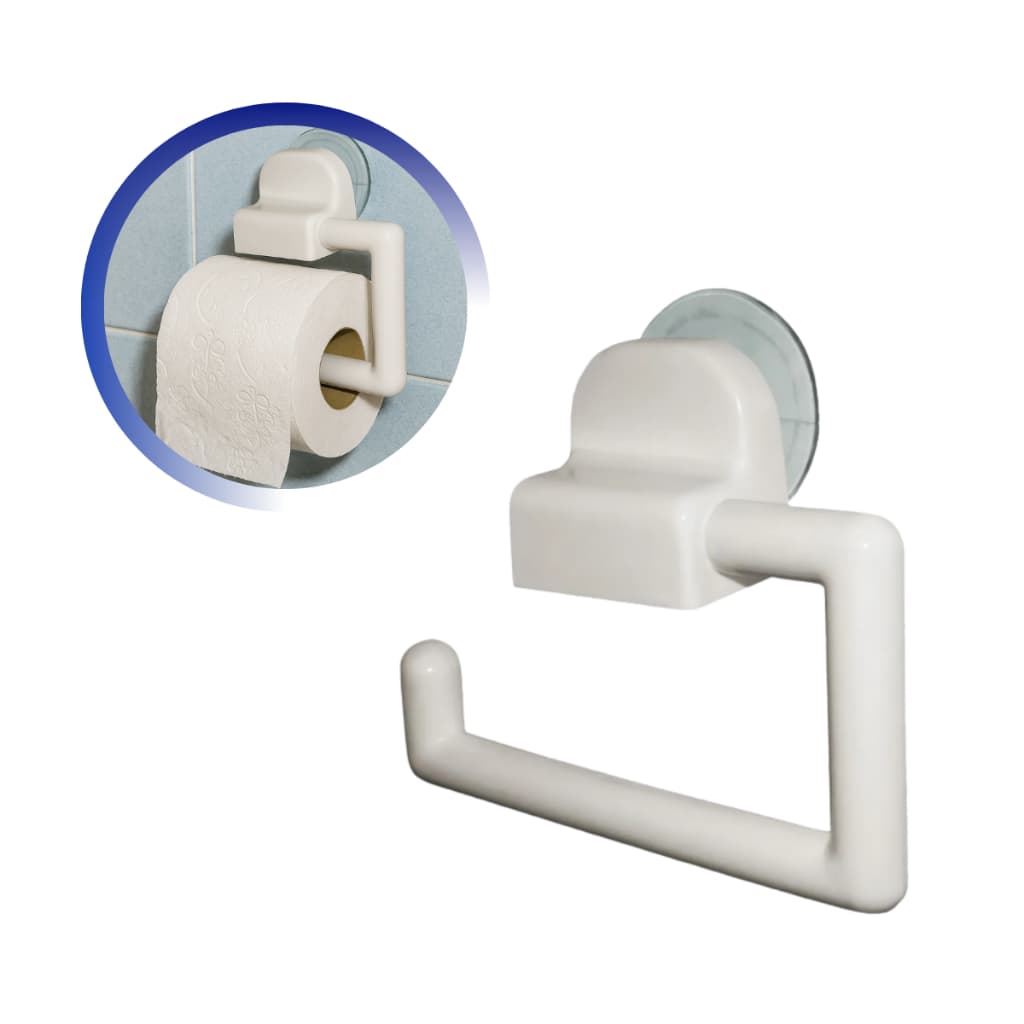Suporte Para Papel Higiênico Papeleira Com Ventosa