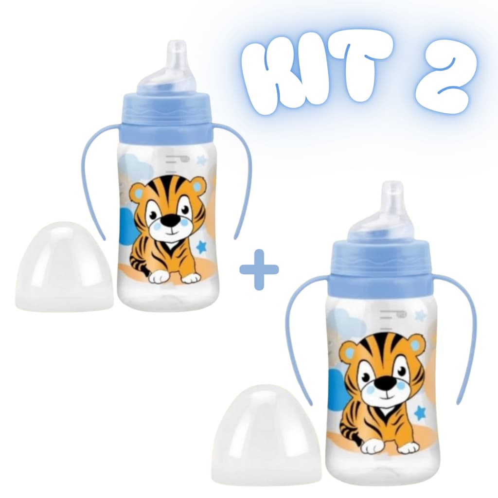 Kit 2 Copos Bico Silicone Premium 270ml Para Bebê
