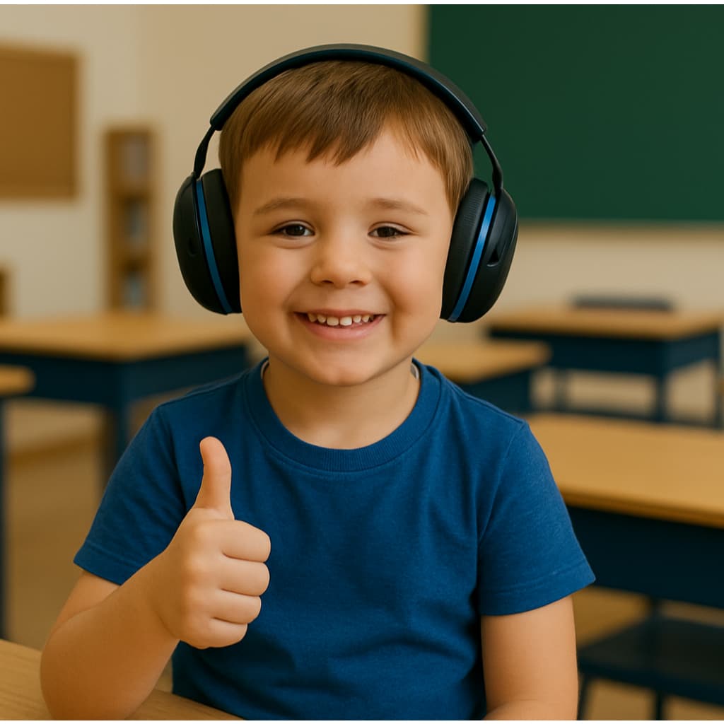 Abafador Ruído Proteção Auricular Concha Auditivo AutistaC200 Camper Atenua 18db Segurança Autismo