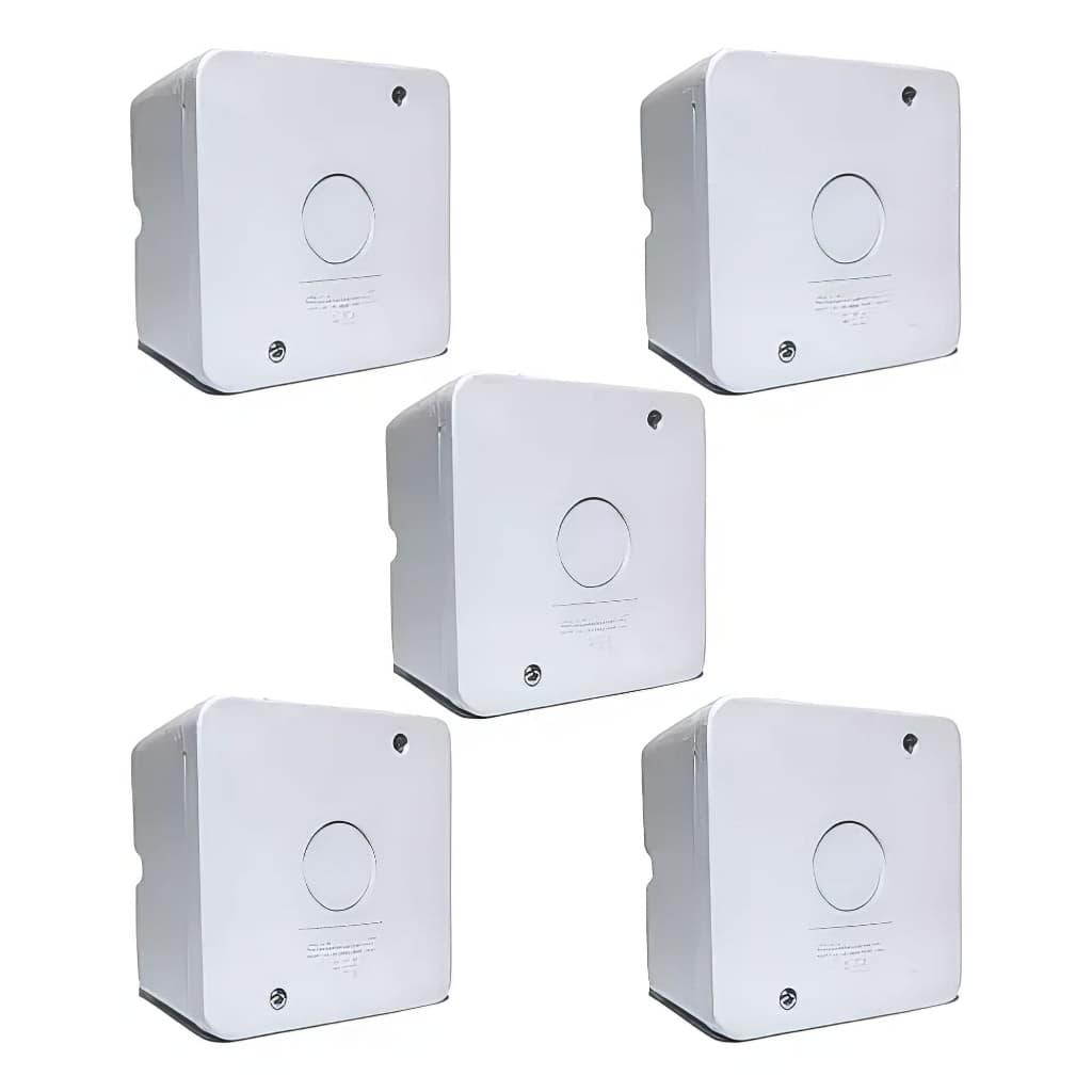 Kit 5 Caixas Organizadoras CFTV Profissional Branca Stilus Passagem Câmera