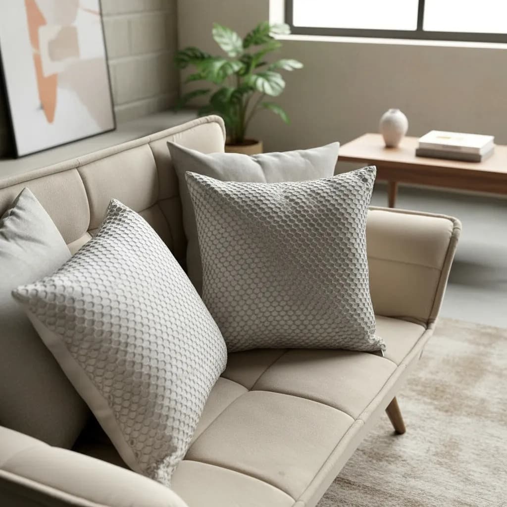 Kit 4 Capas Almofada Sofisticada 45x45 Linho Essencia Ziper