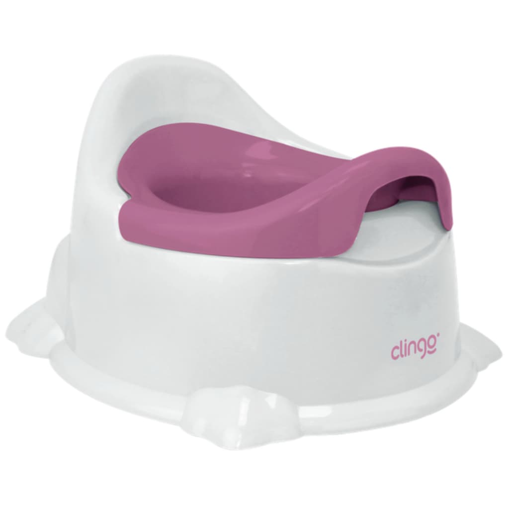 Troninho Penico Infantil Assento Bebê Ergonômico Pinico Rosa Branco/rose