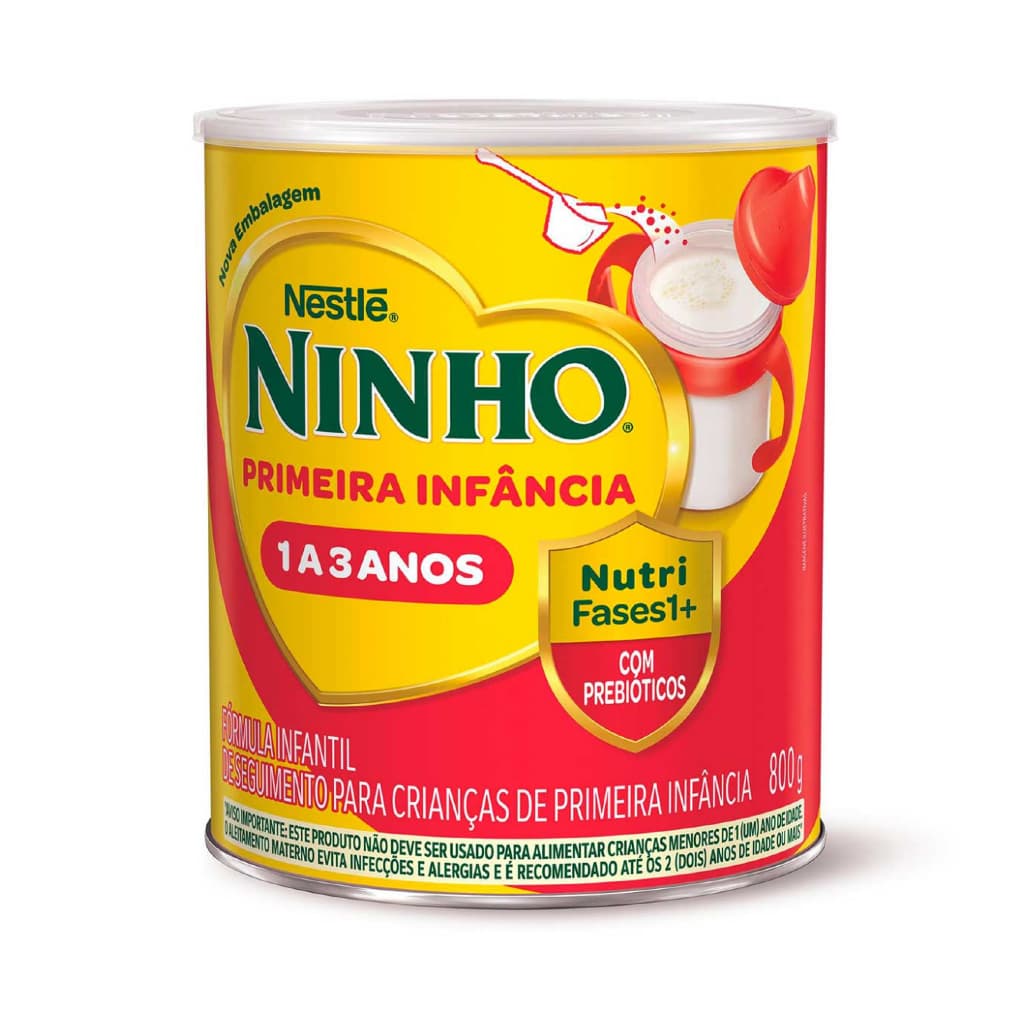 Fórmula Infantil Ninho Primeira Infância 1 a 3 anos Nutri Fases 1+ 800g