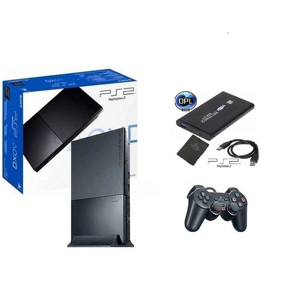 Kit PS2 sem leitor + HD cheio de jogos! Leia a Descrição!