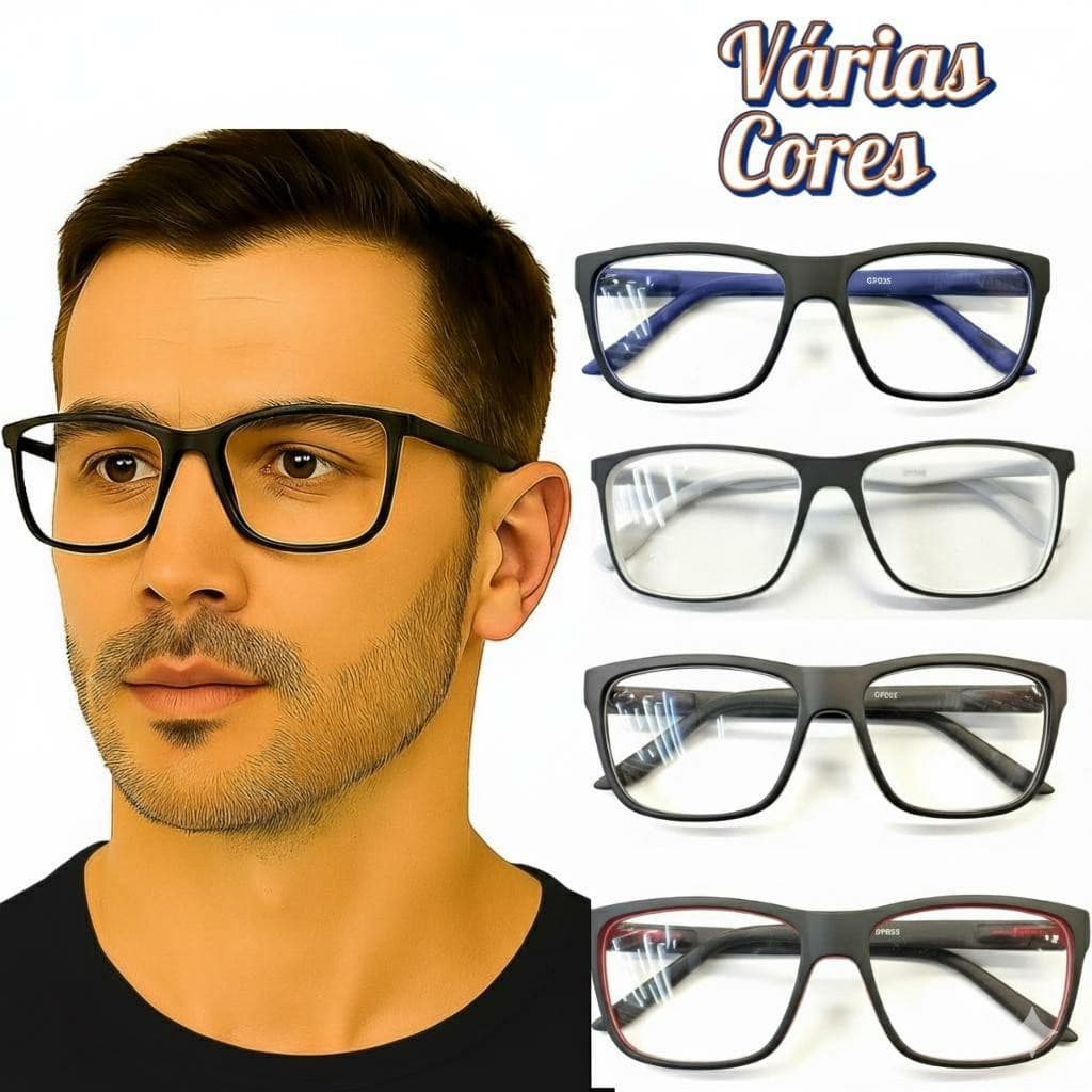 Óculos Com Grau Perto Para Leitura Emborrachado Com Lentes Prontas Para Uso  Descanso Unissex Masculino e Feminino