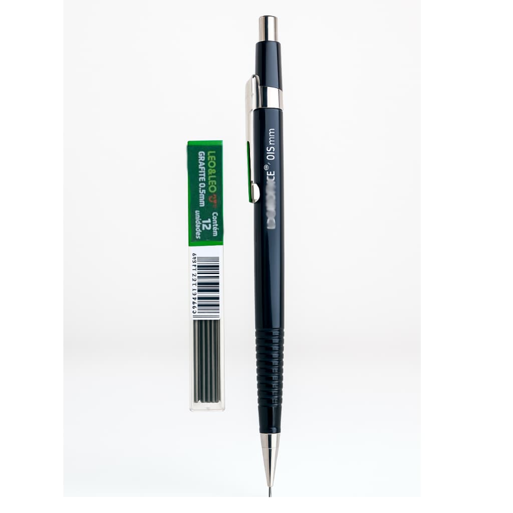 Lapiseira Técnica Office + Grafite HB – Espessuras 0.5 / 0.7 / 0.9 mm