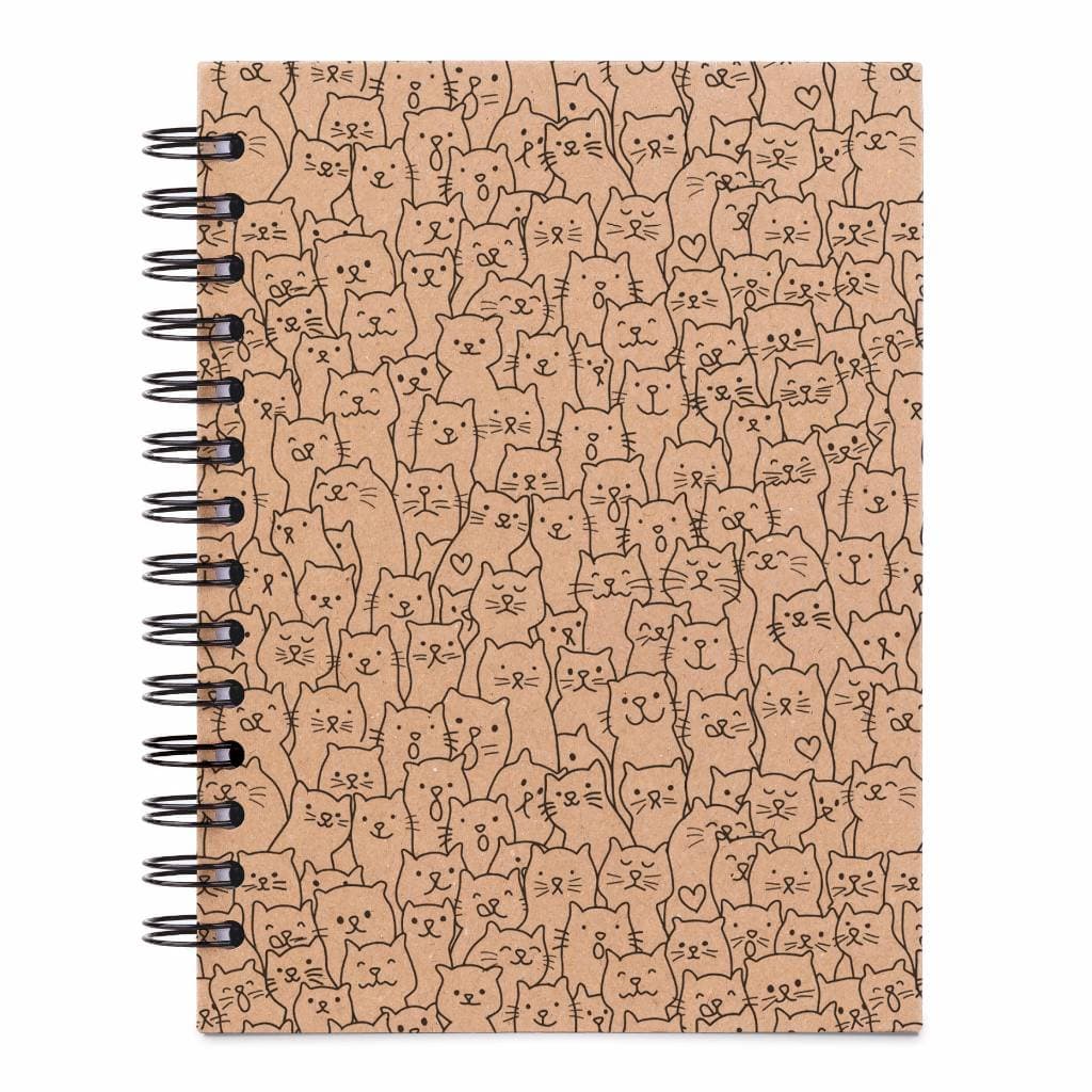 Caderno Sketchbook Capa Dura para Desenho e Aquarela Folhas de 90g, 180g, 240g - Gatinhos