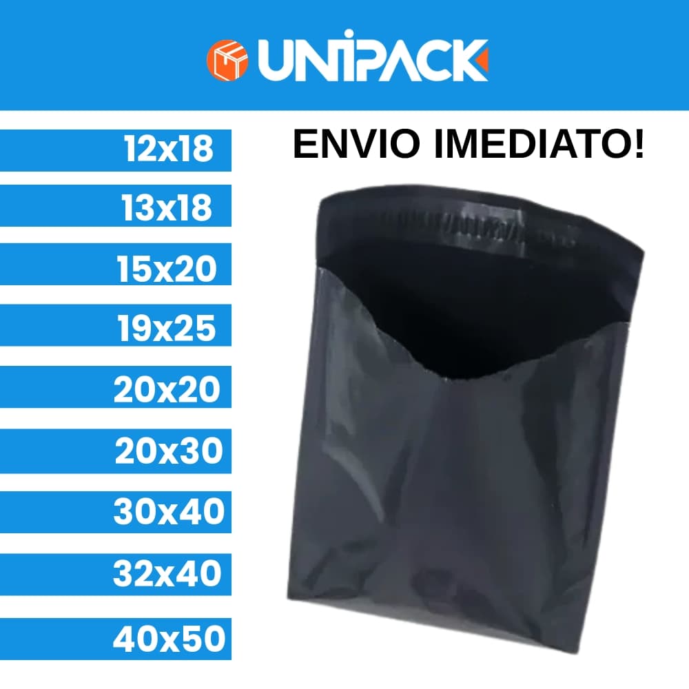 Kit Envelope de Segurança com 100 Unidades Resistente - Varias Medidas - ENVIO IMEDIATO