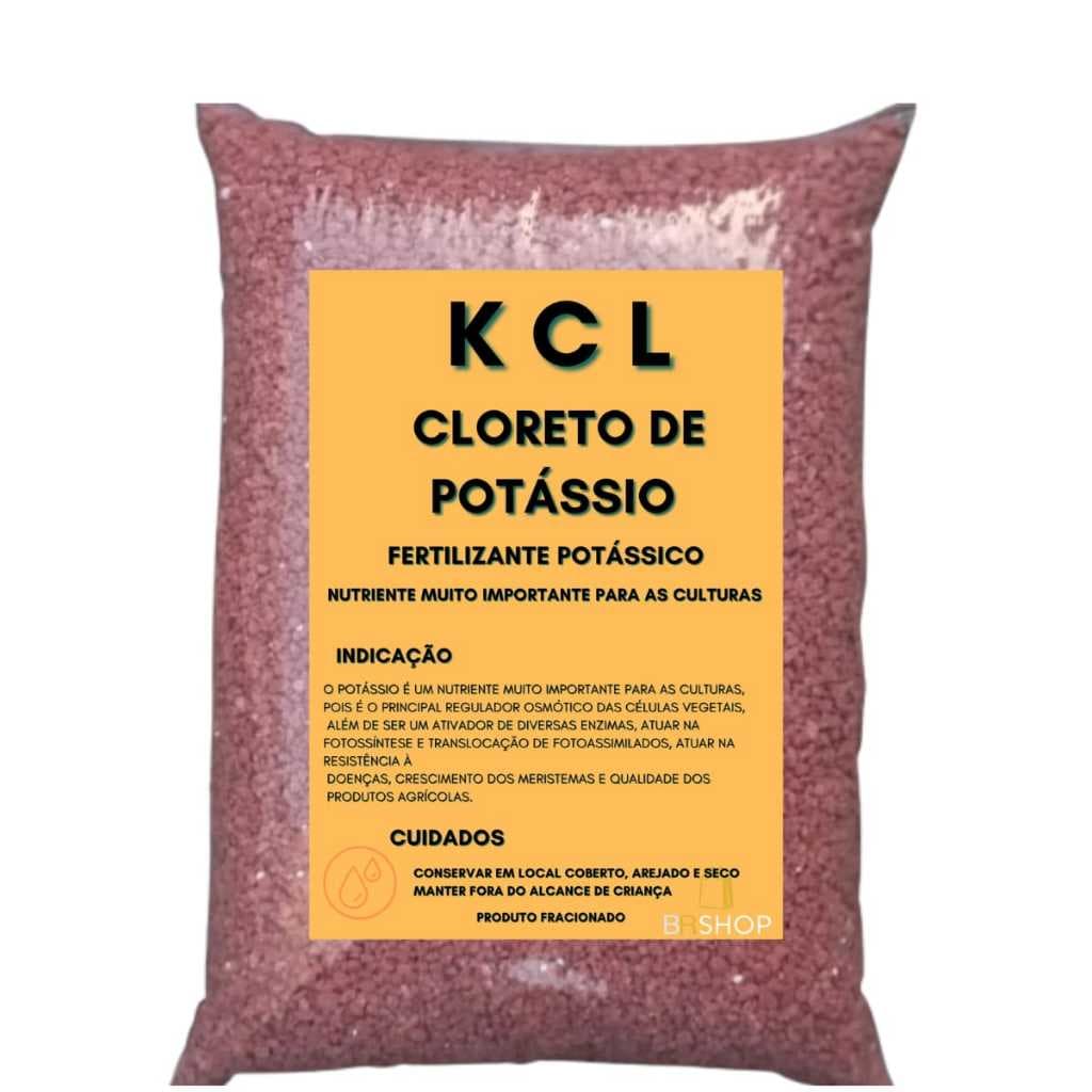 Cloreto De Potássio KCL Granulado 1kg NPK 0-0-60 Heringer