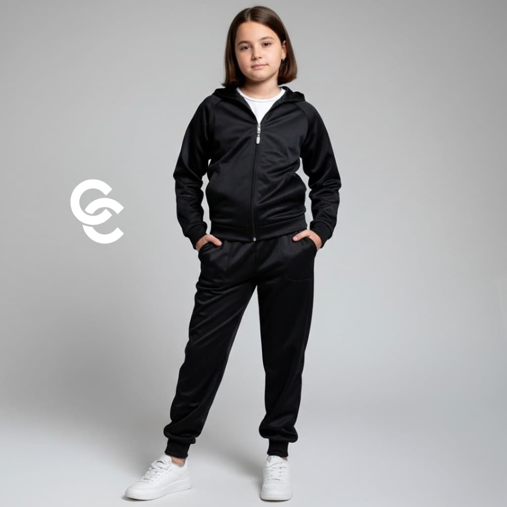 Conjunto Infantil Chimpa masculino e menina escolar