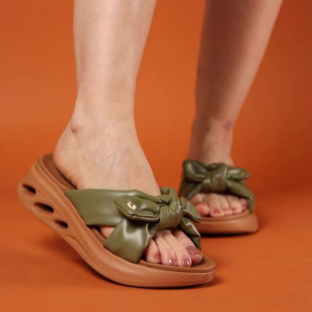 Modare Tamanco Feminino Laço Nuvem Ultraconforto Lançamento 7215.102 Original