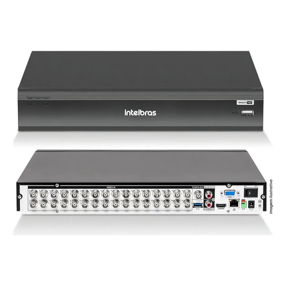 Dvr Intelbras Imhdx 3132 Multi Hd 32 Canais Ia e reconocimiento facial