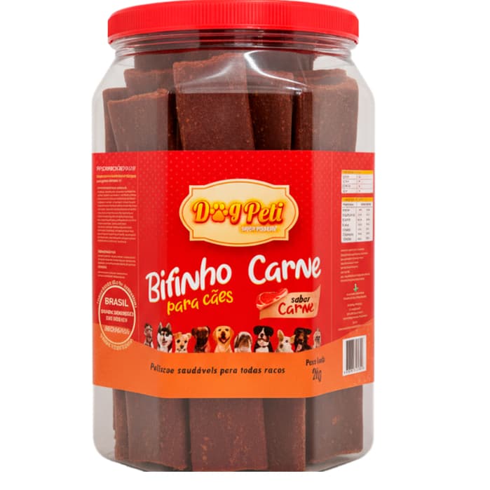 Petiscao Para Cães Bifinhos Caninos 2kg Promocional Bifinho Super Premium Dog Peti Alta Qualidade Super Macio