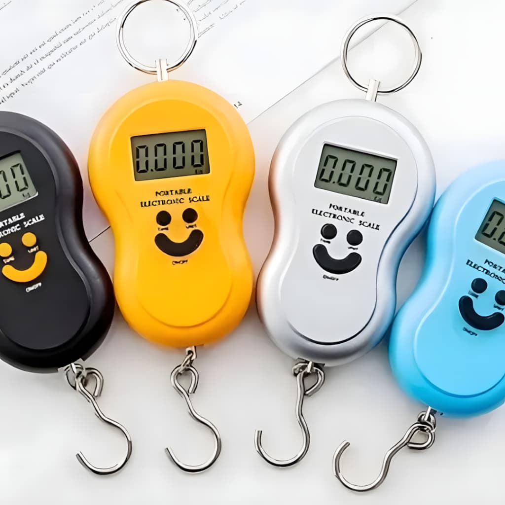 Balança Digital Com Gancho Suspensa de Pendurar para Alimentos Malas Bagagem Sortido até 50kg