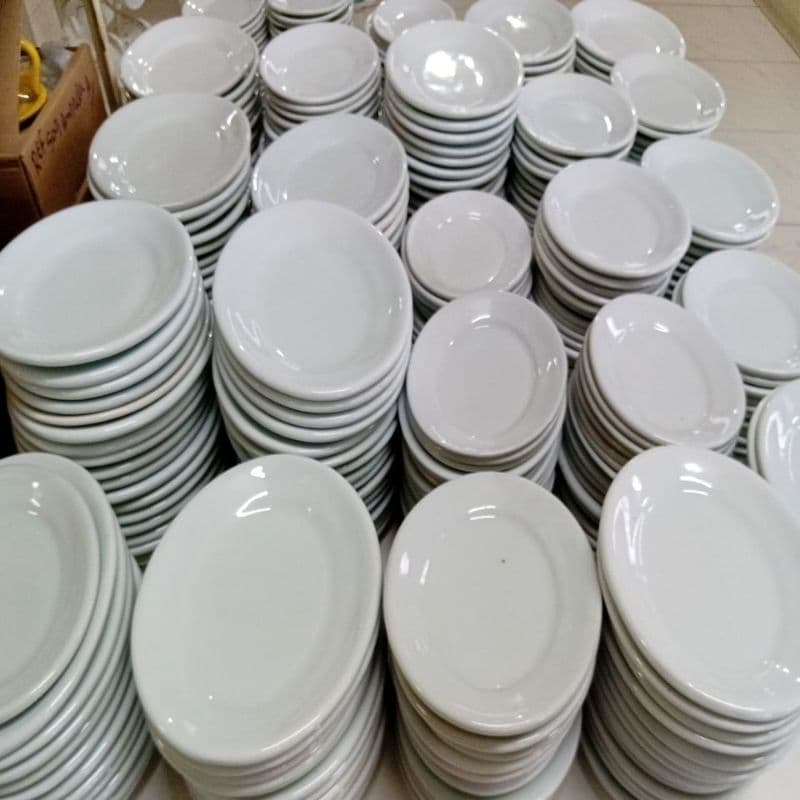 5 travessas porcelana 24 25 26 cm