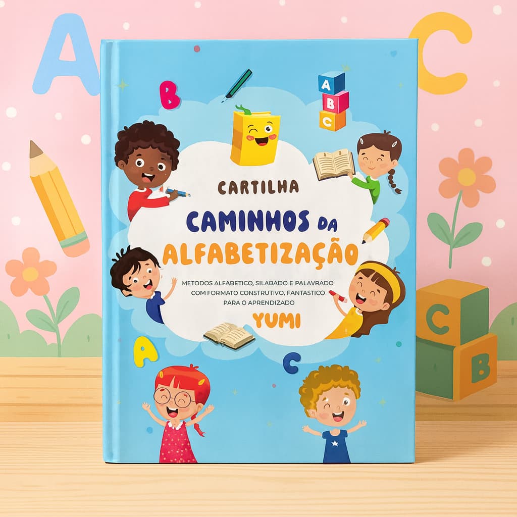 Livro Cartilha Caminhos da Alfabetização Caligrafia Exercícios Atividades