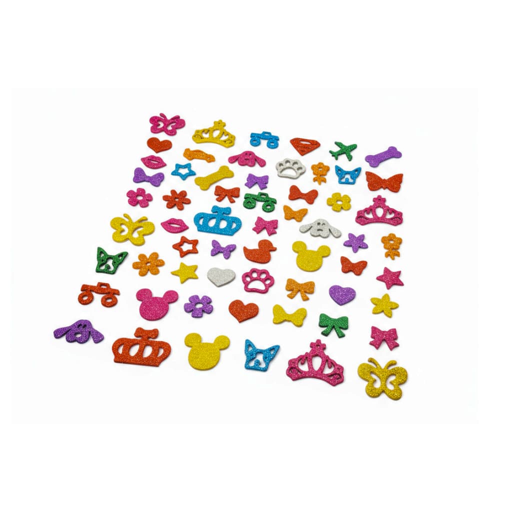 100 Adesivos Pet Piercings Lacinhos Eva Com Glitter Para Petshop Cães E Gatos Banho E Tosa