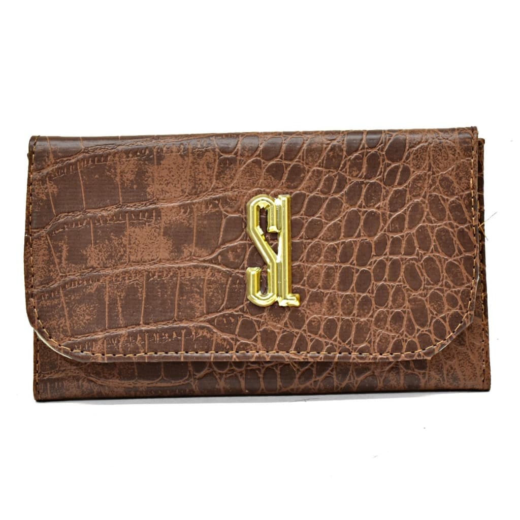 Carteira Feminina Croco - em Couro Ecológico