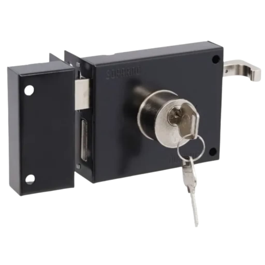 Fechadura de Sobrepor Soprano 231 Para Portão Cor Preto