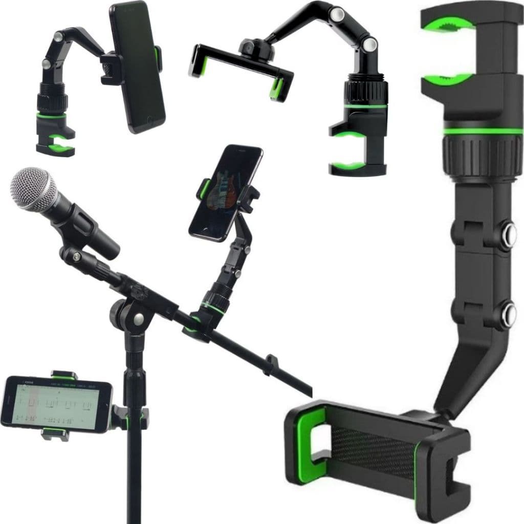 Suporte Celular Articulado Multifuncional Para Pedestal Microfone Carro Mesa Cama